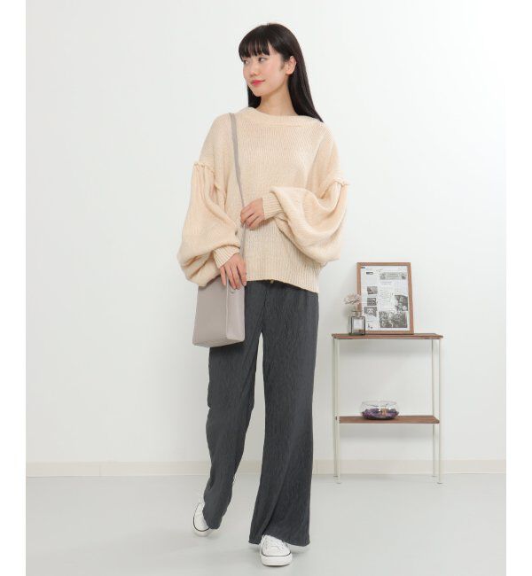 VENCE share style「プリーツパンツ」|デニム|