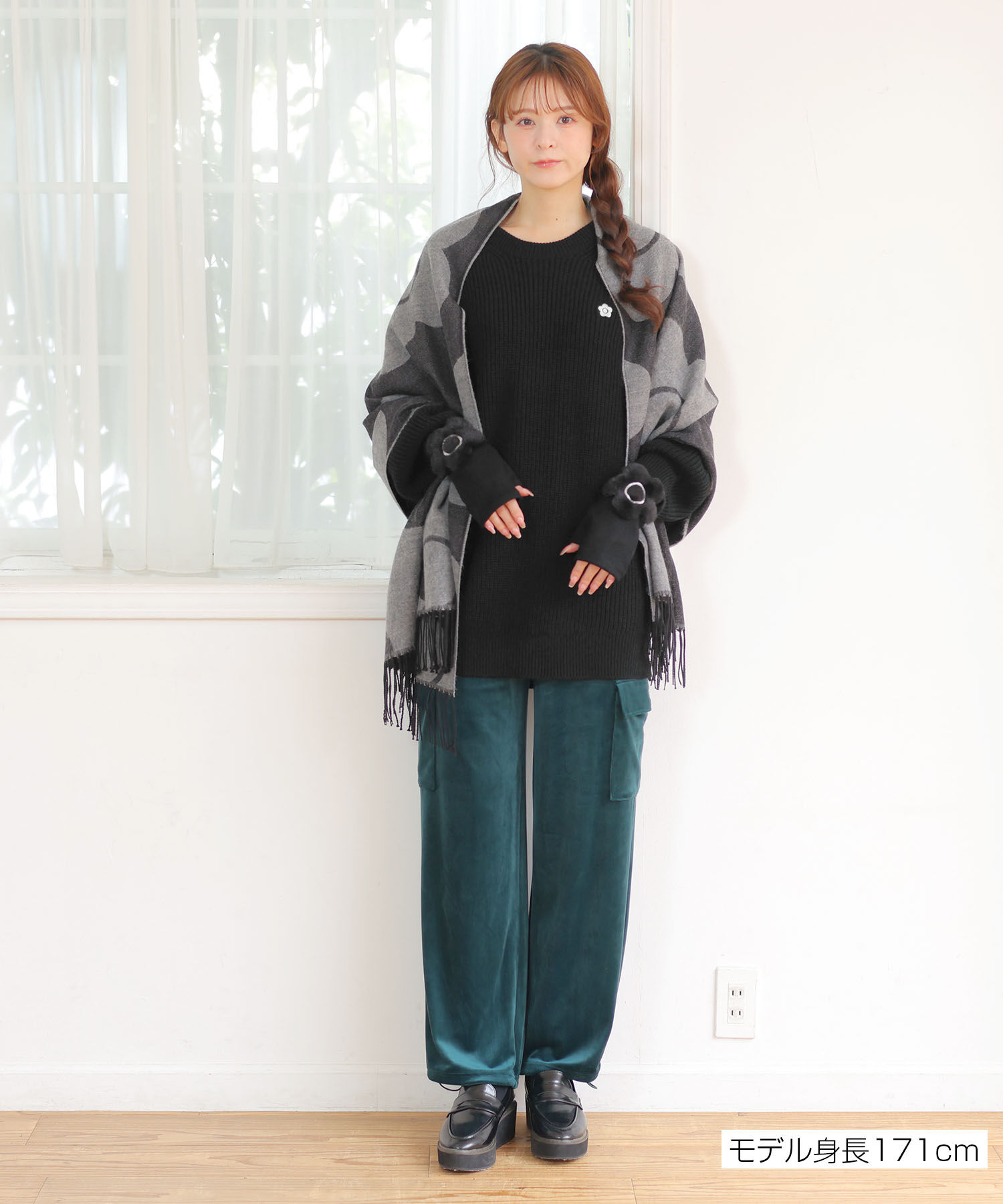 MARY QUANT「畦編みイージーニット プルオーバー」|ニット・セーター|