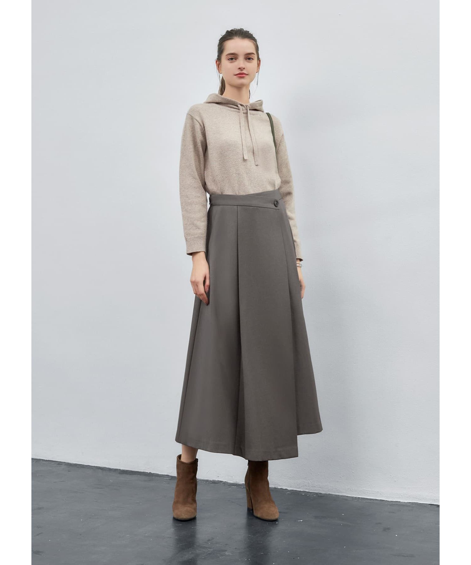 STYLE DELI「アシンメトリーラップスカート」|スカート|