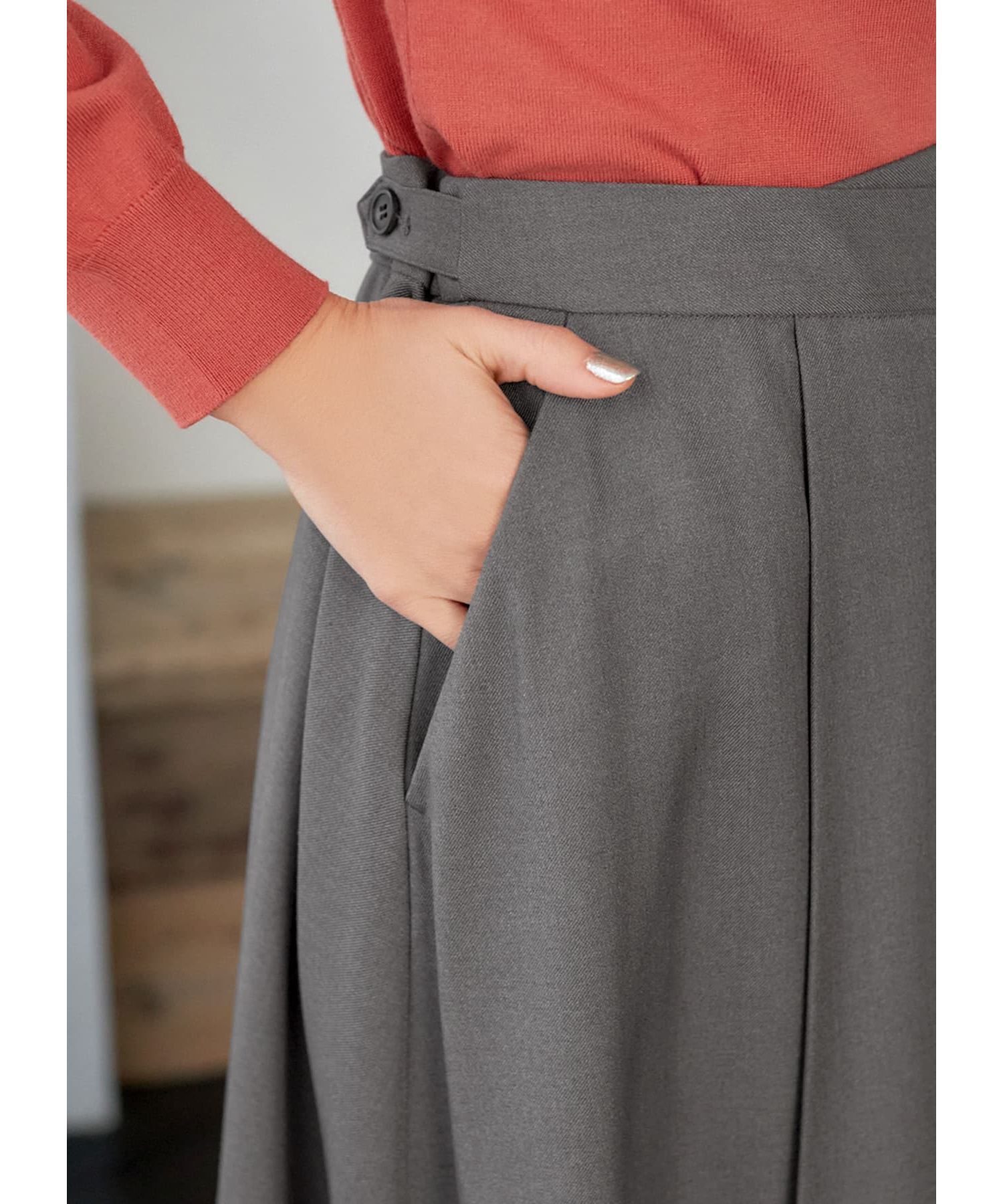 STYLE DELI「アシンメトリーラップスカート」|スカート|