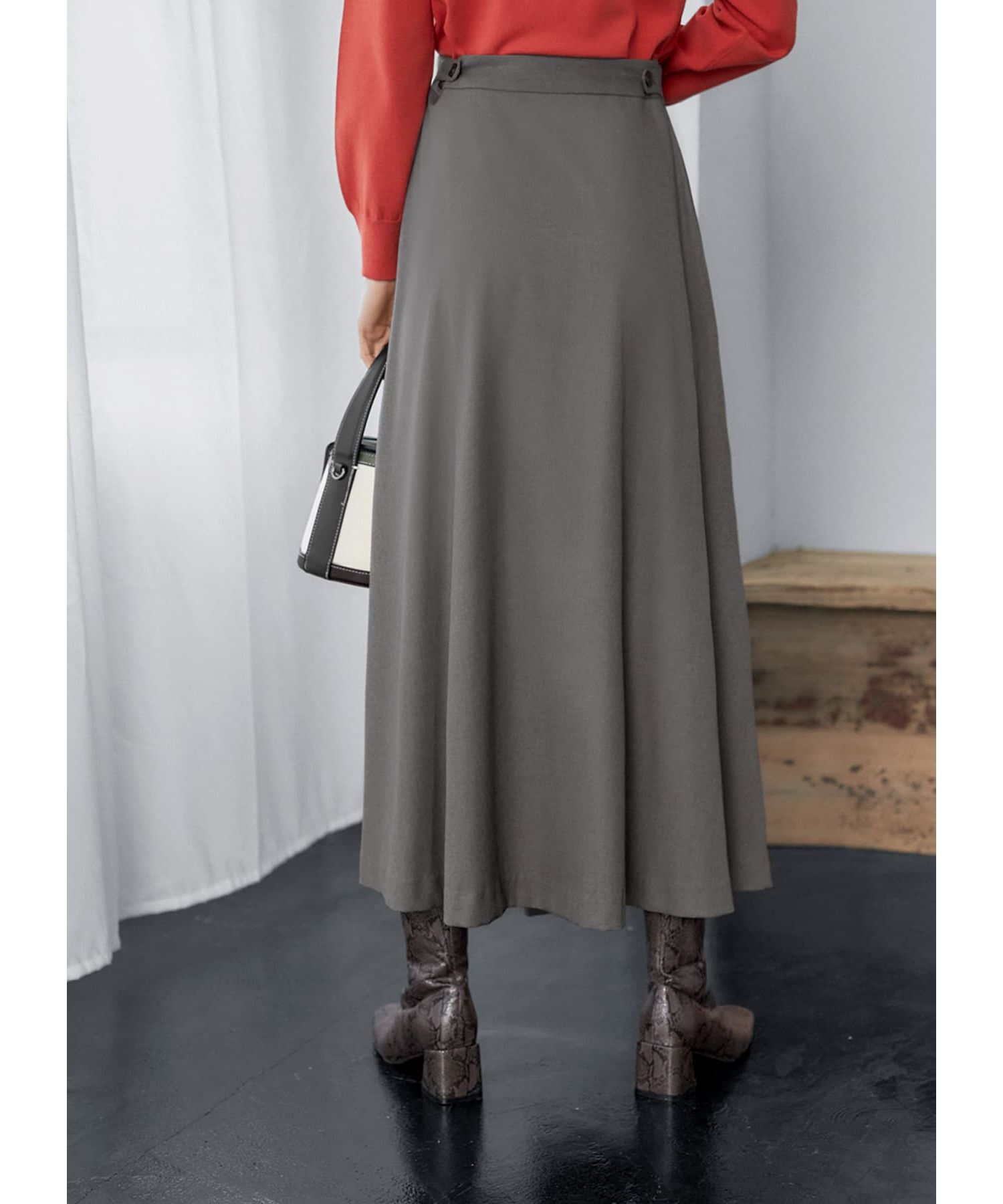 STYLE DELI「アシンメトリーラップスカート」|スカート|