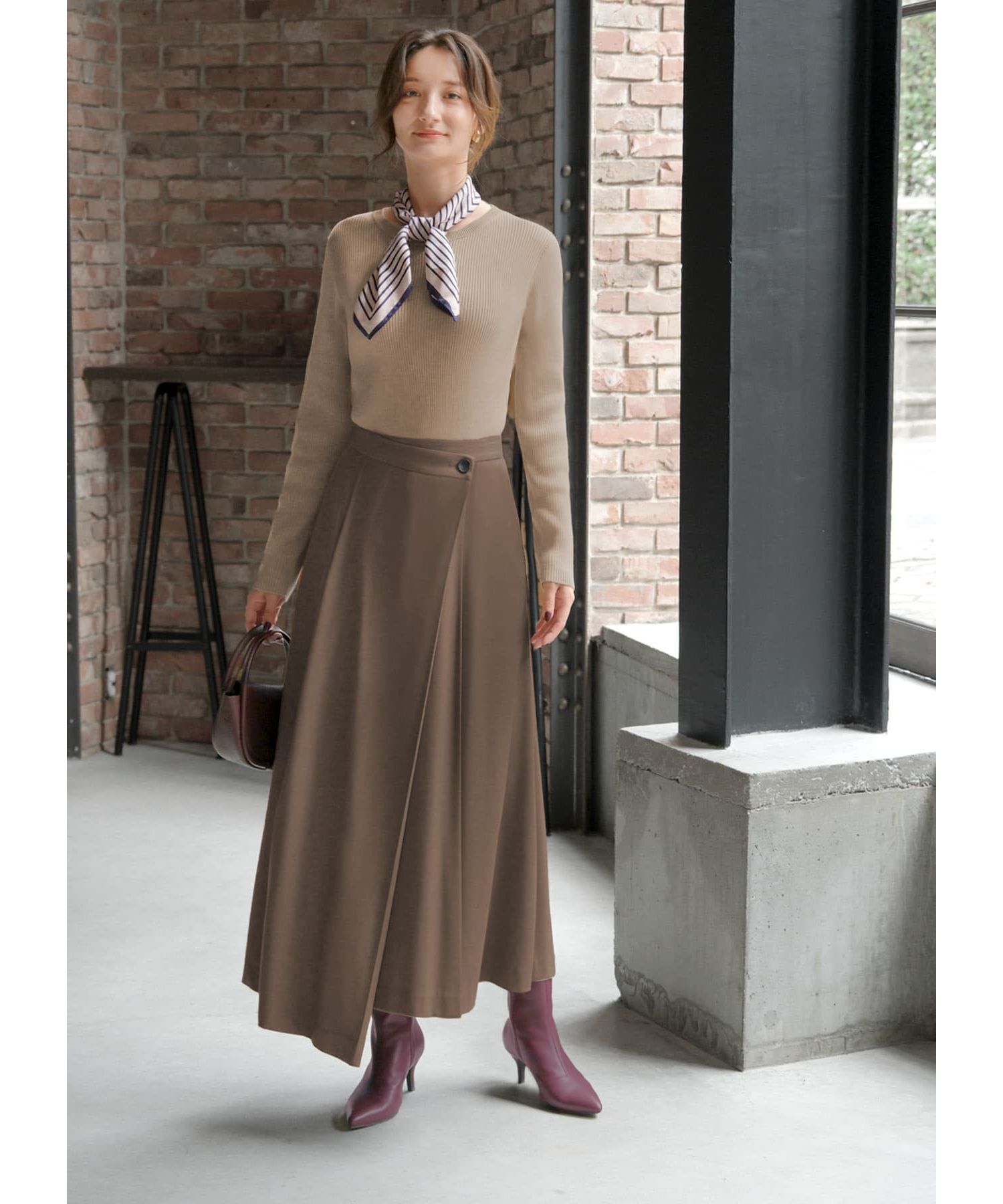 STYLE DELI「アシンメトリーラップスカート」|スカート|