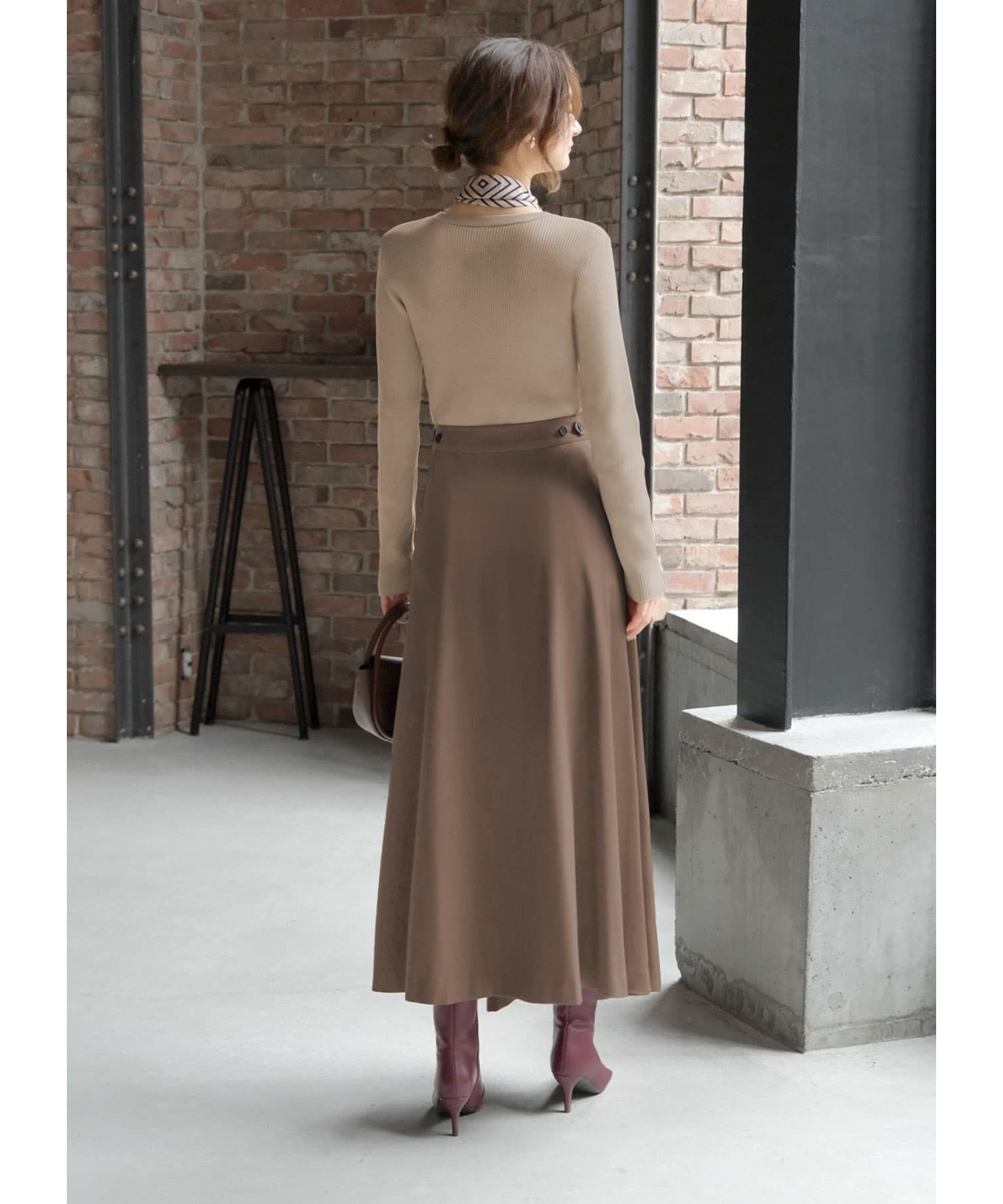 STYLE DELI「アシンメトリーラップスカート」|スカート|