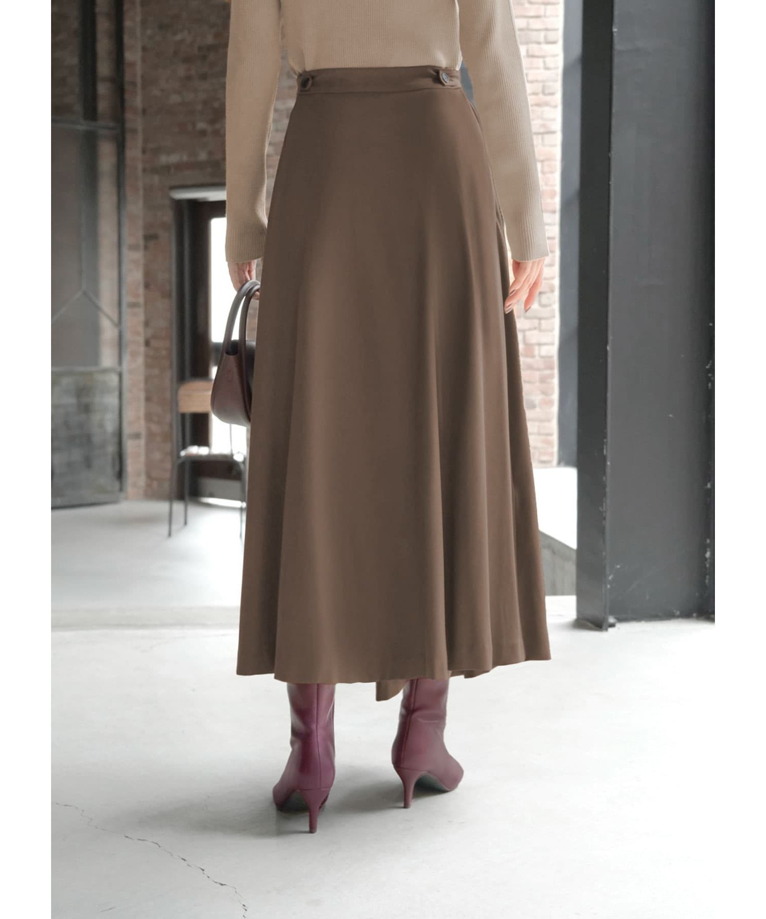 STYLE DELI「アシンメトリーラップスカート」|スカート|