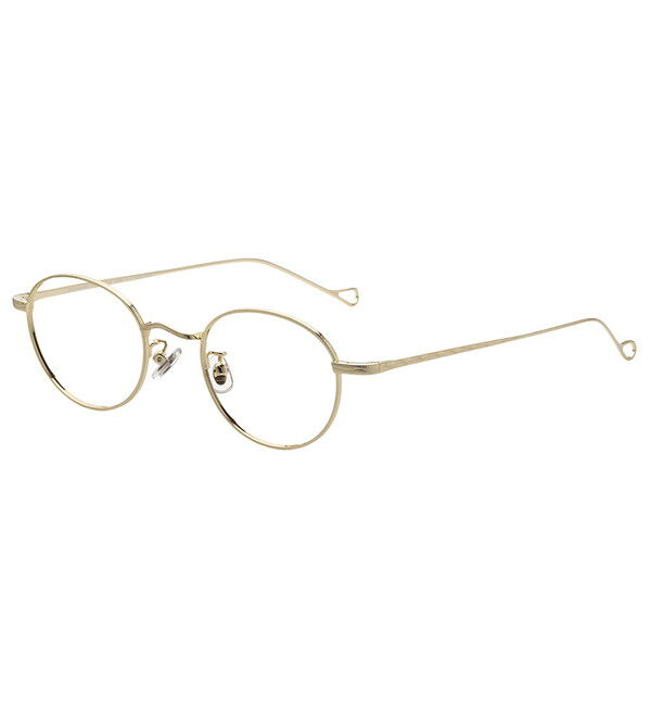  「ボストン型 メガネ ｜Zoff CLASSIC VINTAGE メタルフレーム レンズ交換券付き」|メガネ|ゴールド