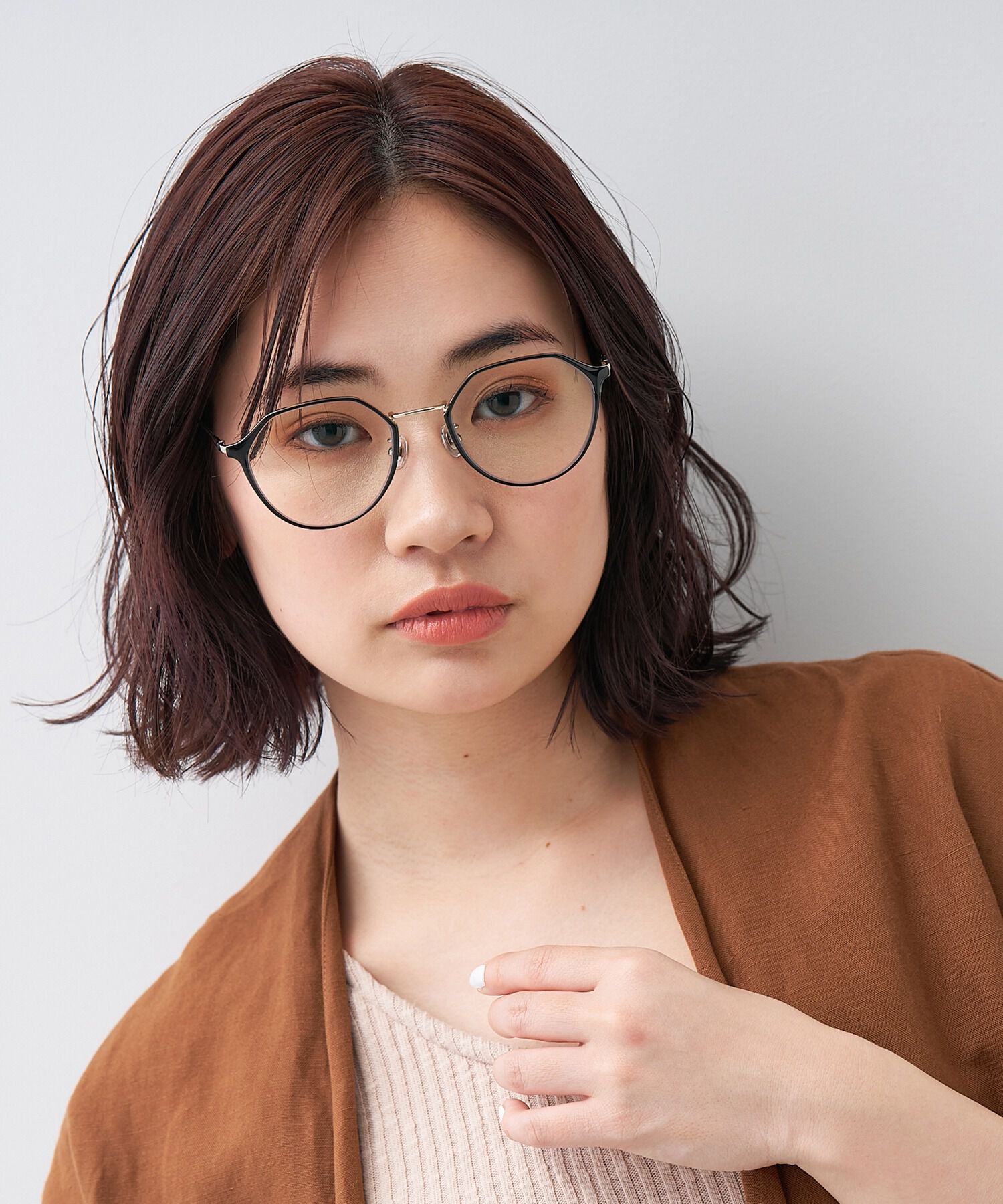  「ボストン型 クリアレンズサングラス｜紫外線100%カットクリアサングラス」|サングラス|