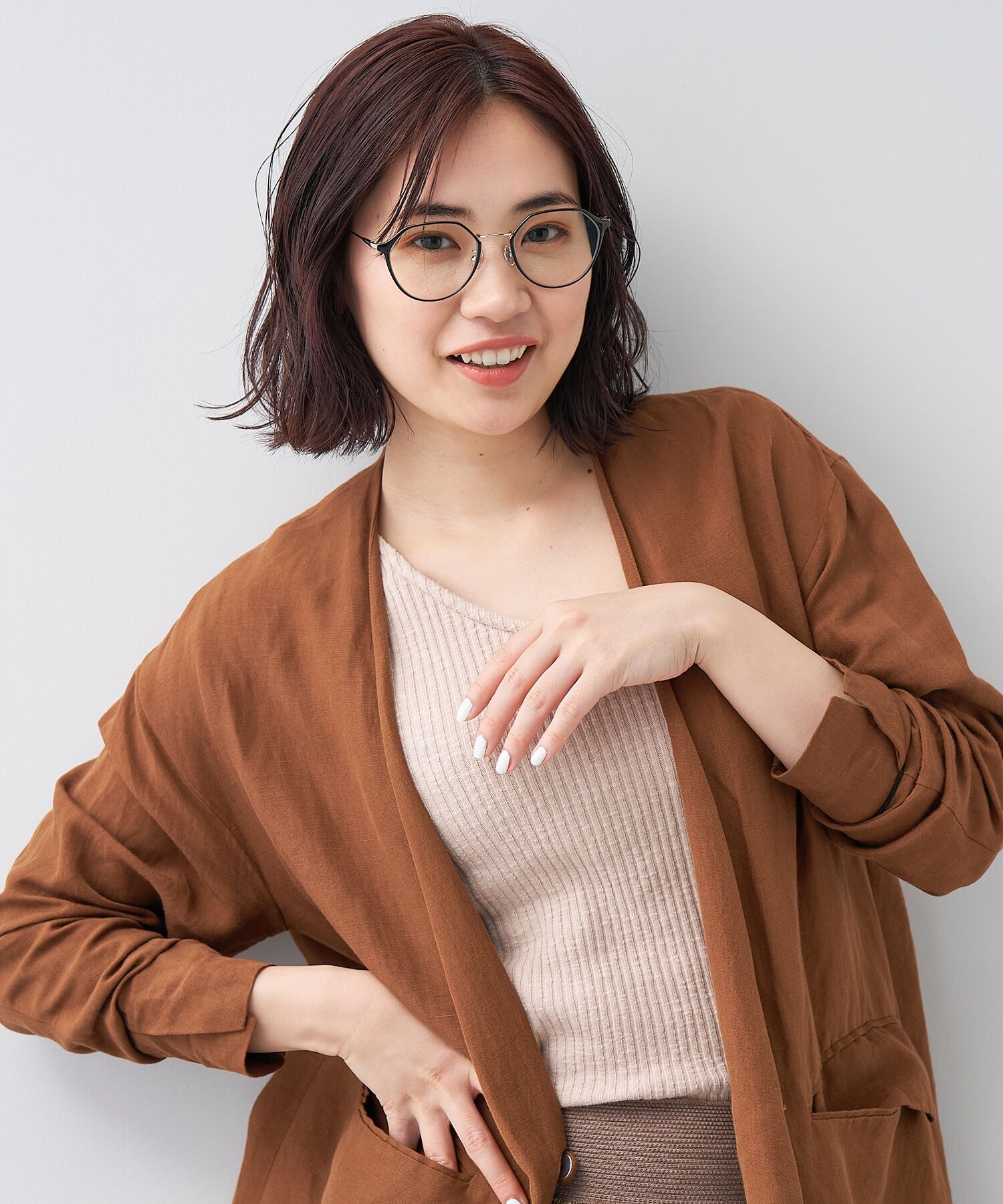  「ボストン型 クリアレンズサングラス｜紫外線100%カットクリアサングラス」|サングラス|