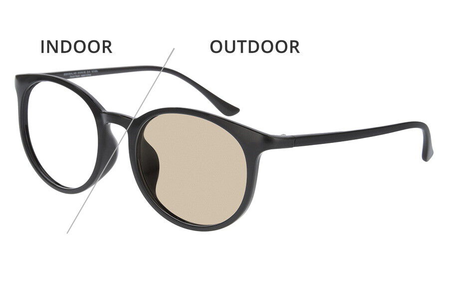  「【WEB限定】ボストン型 調光 サングラス レンズの色が変わるサングラス SUNGLASSES｜Zoff 」|サングラス|