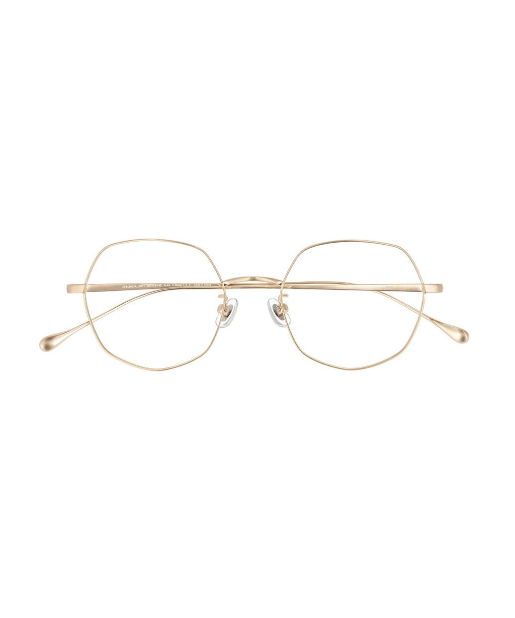  「ボストン型 ヘプタゴン 多角形 デザイン性のあるオシャレなメガネ｜メタル ユニセックス レンズ交換券付き」|メガネ|