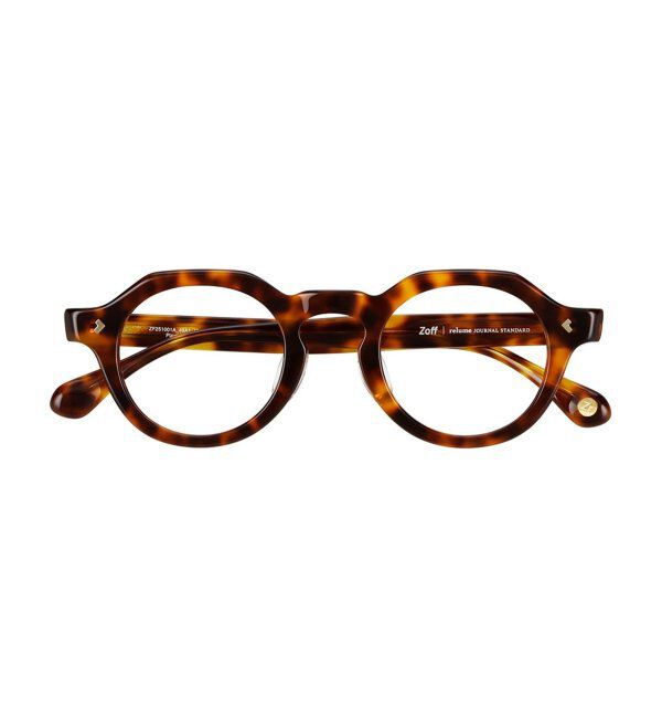  「Zoff｜JOURNAL STANDARD relume ボストン クラウンパント メガネ ジャーナルスタンダード レンズ交換券付」|メガネ|茶系デミ