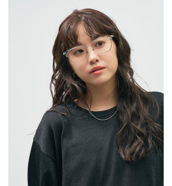  「Zoff｜STUDIO SEVEN｜メガネ プラスチック&times;メタル｜伊達メガネ 度付きメガネ レンズ交換券付」|メガネ|