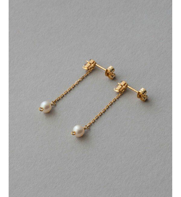 ete「パール/ホワイトトパーズ ピアス」|ピアス|