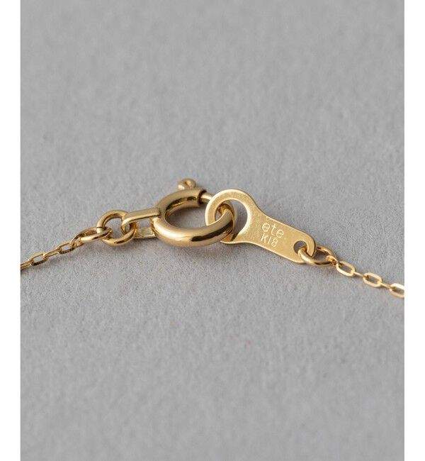 ete「[レイヤー] K18YG ダイヤモンド ネックレス」|ネックレス|