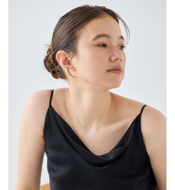 ete「[レイヤー] K18YG ダイヤモンド ネックレス」|ネックレス|