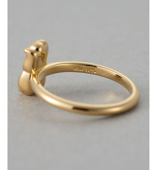 ete「[ハッピーカムカム] ビジュー ネコチャン リング」|リング|