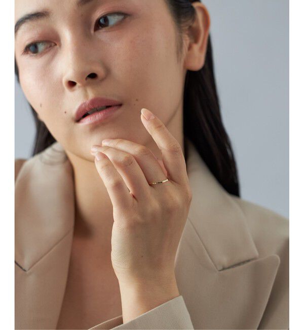 Jouete「[レイヤー] K10YG リング バンブーカット」|リング|