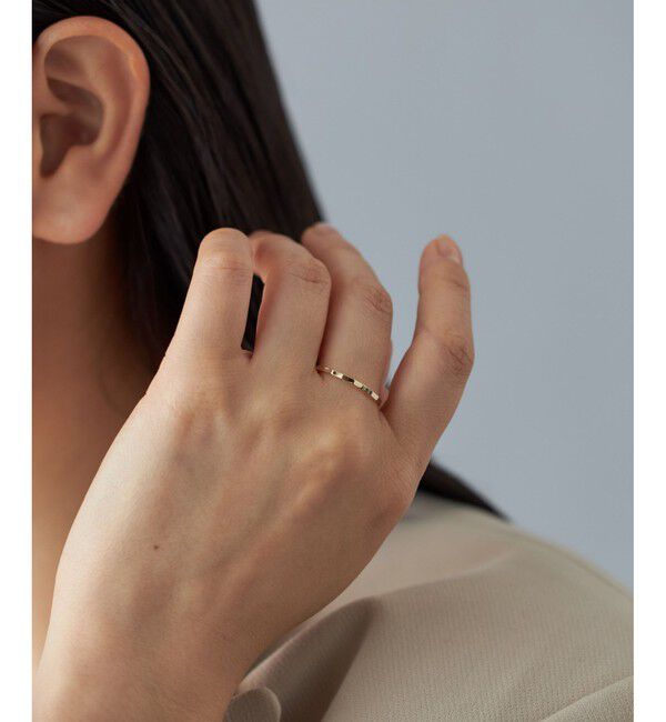 Jouete「[レイヤー] K10YG リング バンブーカット」|リング|