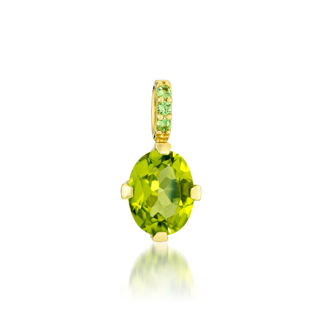 STAR JEWELRY「PERIDOT CHARM」|ネックレス|イエローゴールド