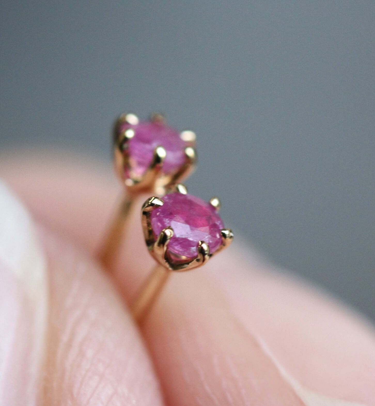  「誕生石 一粒ピアス | K18 」|ピアス|