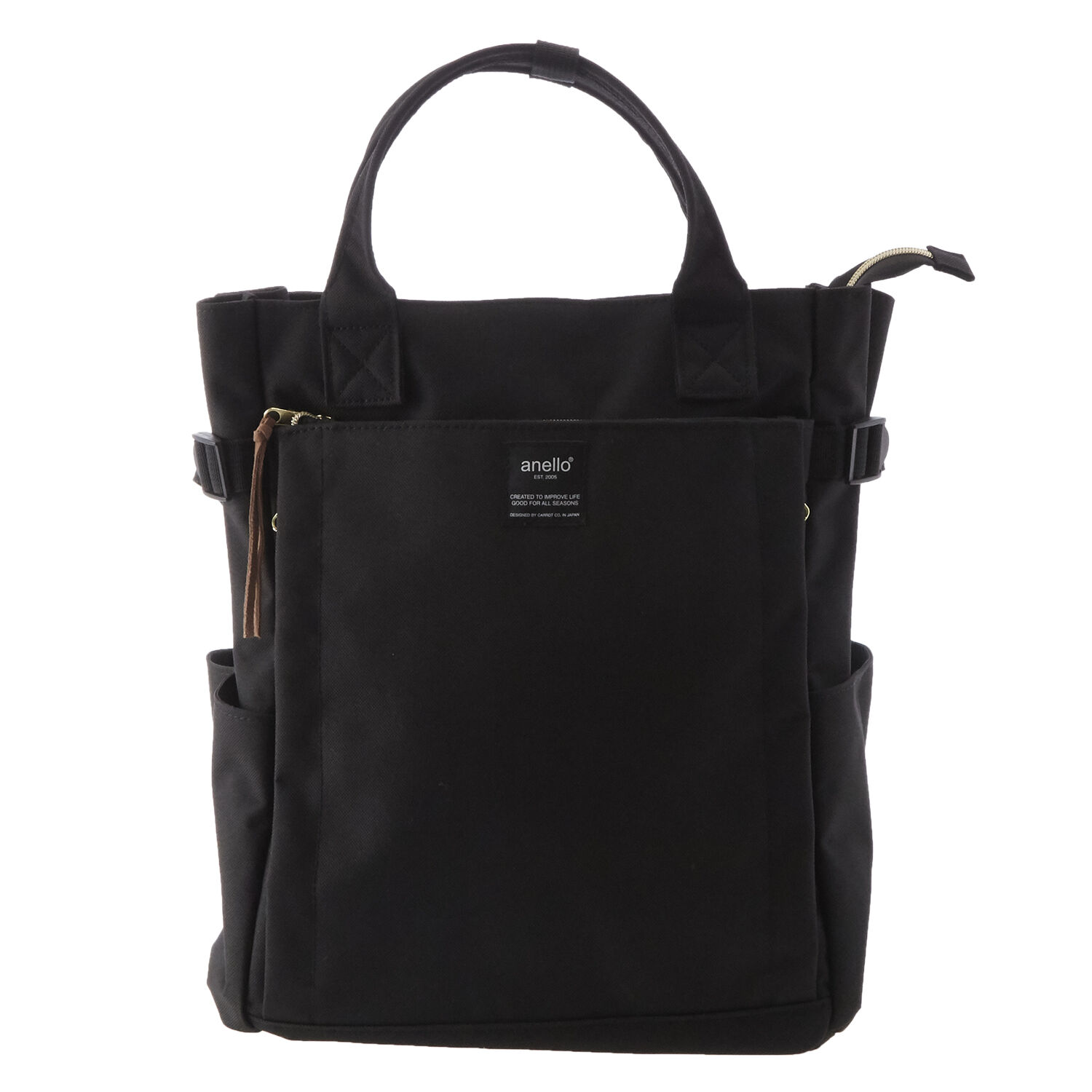 anello「リュック anello アネロ 通販 リュックサック レディース メンズ 大容量 多収納 2way」|リュック|ブラック1