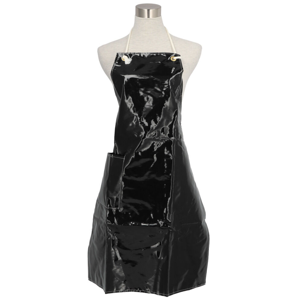 BACKYARD FAMILY「防水 エプロン おしゃれ 通販 業務用 厨房 おしゃれ エナメルエプロン 板前 水産加工 トリマー」|食器・キッチングッズ|ブラック1