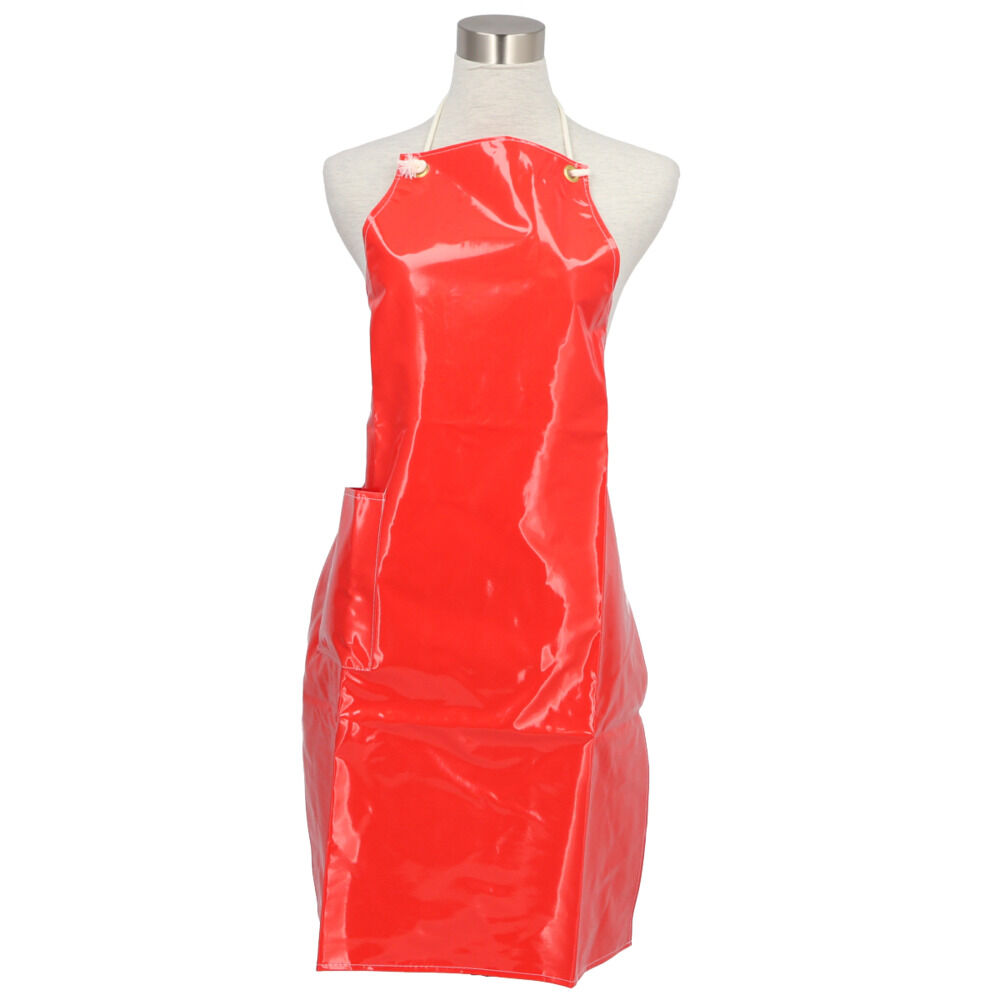 BACKYARD FAMILY「防水 エプロン おしゃれ 通販 業務用 厨房 おしゃれ エナメルエプロン 板前 水産加工 トリマー」|食器・キッチングッズ|レッド1