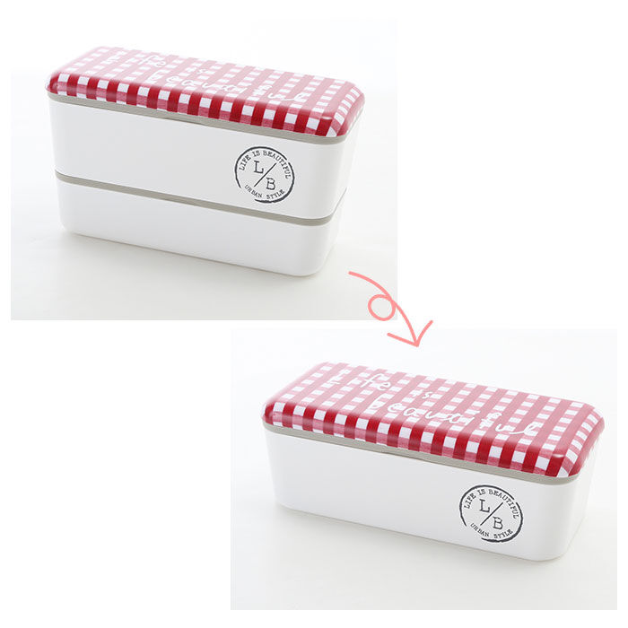 BACKYARD FAMILY「お弁当箱 2段 通販 ランチボックス 小学生 おしゃれ 弁当箱 女子 下段 280ml 上段」|食器・キッチングッズ|