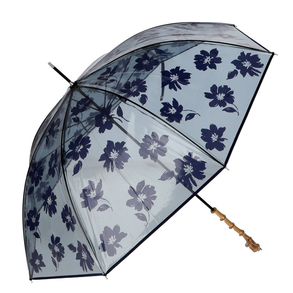 BACKYARD FAMILY「because ビコーズ ビニール傘 通販 長傘 雨傘 傘 アンブレラ 透明 クリア レディース」|傘|グレー1