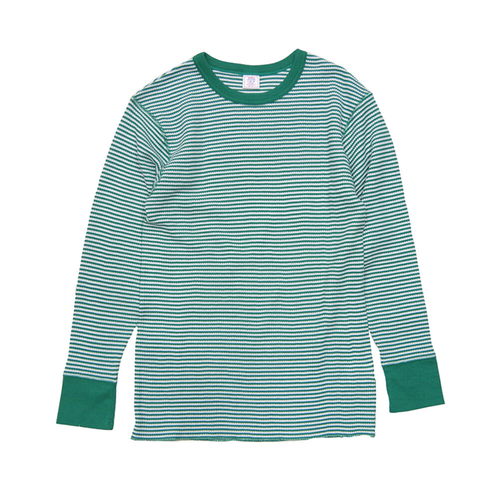 BACKYARD FAMILY「JEMORGAN パックTシャツ 通販 JC055-52S ワッフル ロンT サーマル」|Tシャツ・カットソー|グリーン1