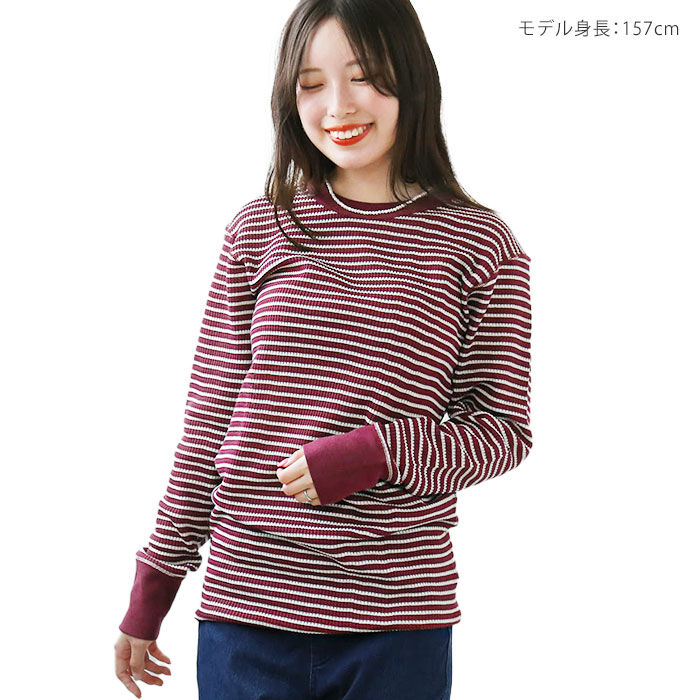 BACKYARD FAMILY「JEMORGAN パックTシャツ 通販 JC055-52S ワッフル ロンT サーマル」|Tシャツ・カットソー|