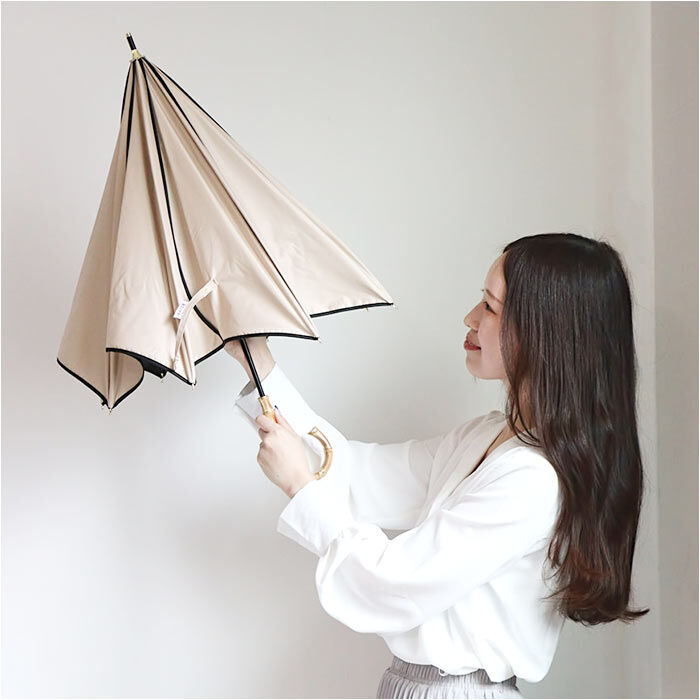 BACKYARD FAMILY「KIZAWA 日傘 UVカット 100 遮光 長傘 通販 花びら傘 ショート 軽量 耐風」|傘|