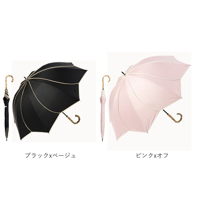 BACKYARD FAMILY「KIZAWA 日傘 UVカット 100 遮光 長傘 通販 花びら傘 ショート 軽量 耐風」|傘|