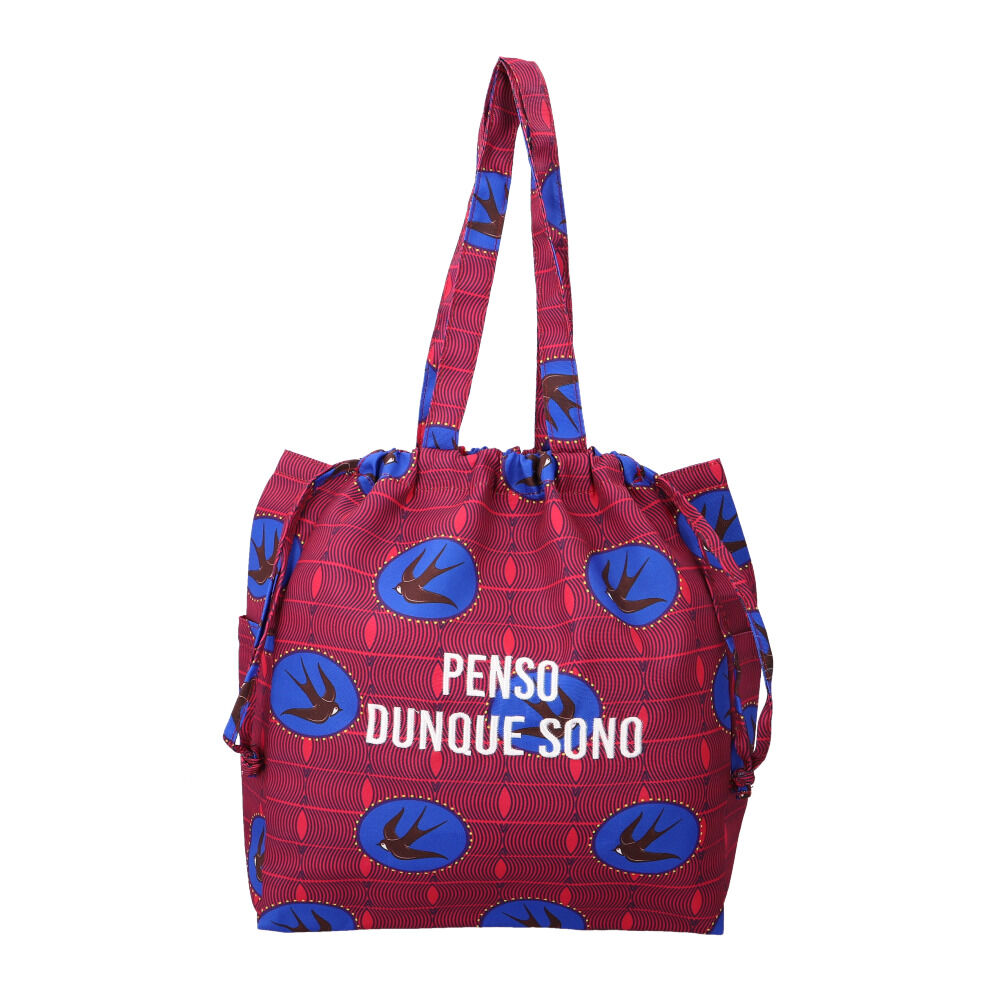 BACKYARD FAMILY「センバドー 巾着 トートバッグ 大容量 通販 巾着バッグ 巾着バック 巾着袋 サブバッグ」|トートバッグ|ピンク1