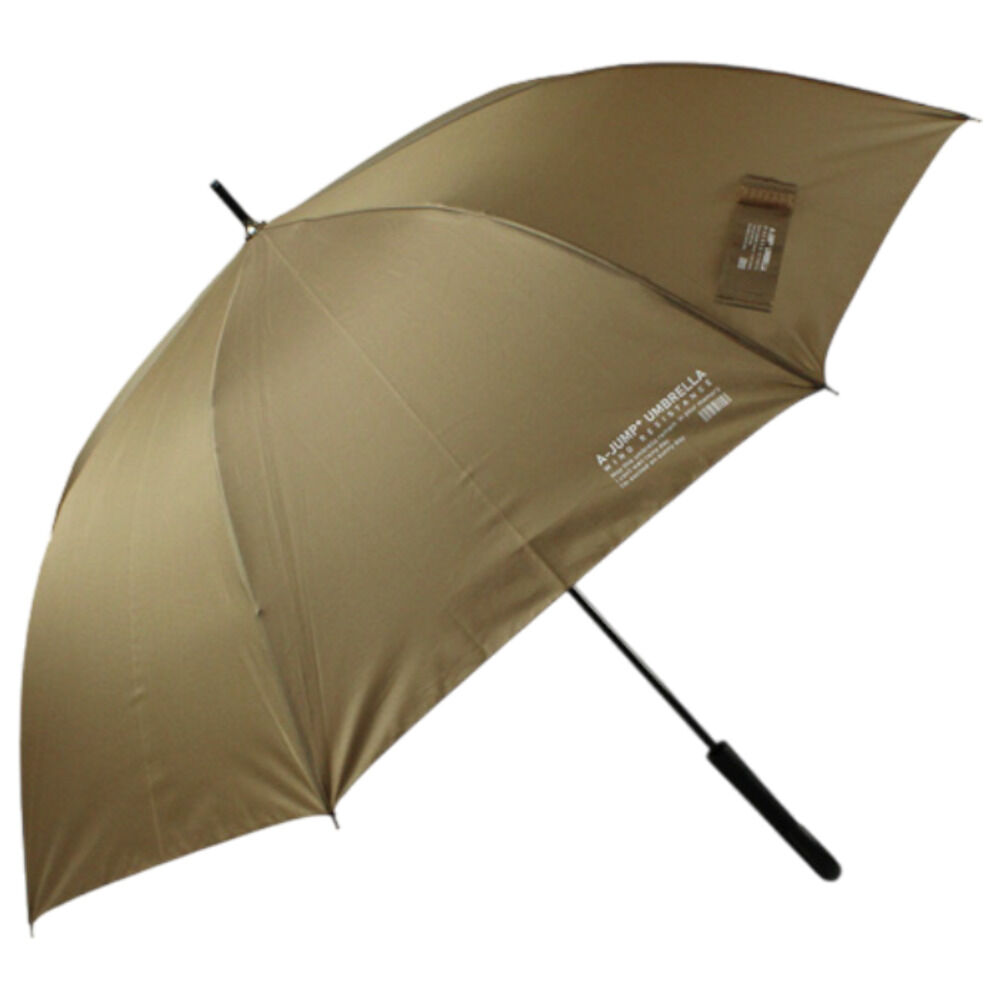 BACKYARD FAMILY「ジャンプ傘 メンズ 65cm 通販 ジャンプ 傘 長傘 雨傘 かさ カサ ワンタッチ 大きめ」|傘|ブラウン1