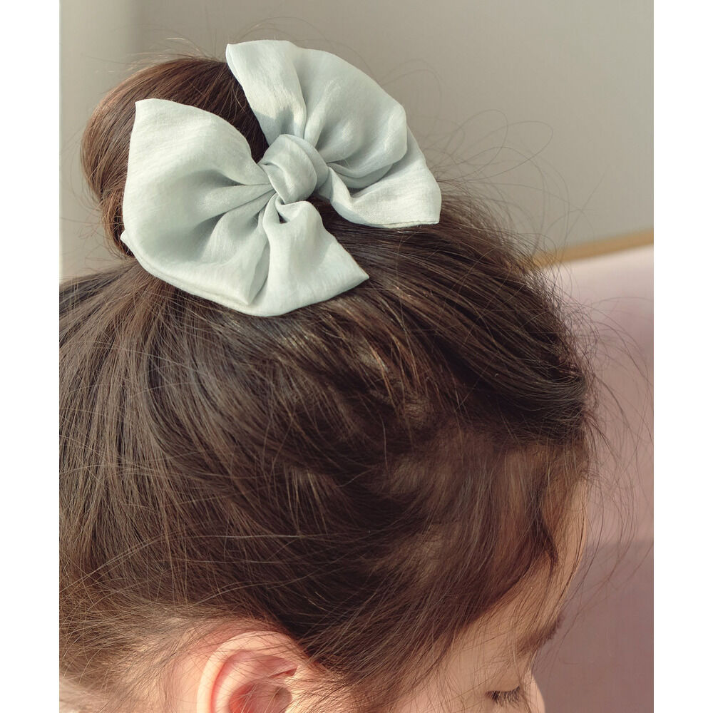 BACKYARD FAMILY「ヘアクリップ 大きめ リボン 通販 ヘア クリップ ヘアピン 髪飾り 髪留め キッズ 女の子 子供」|その他|グリーン1