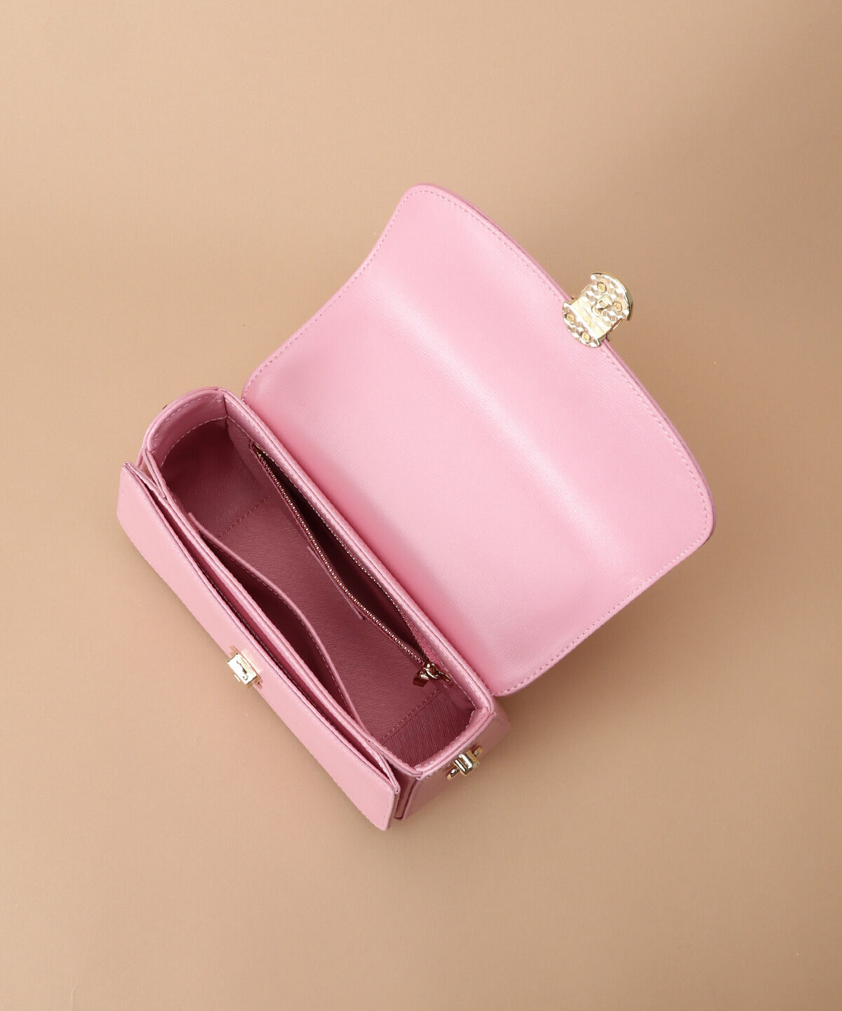 Samantha Thavasa「[日韓共同企画]シンプルスプリットレザーハンドバッグ」|ハンドバッグ|