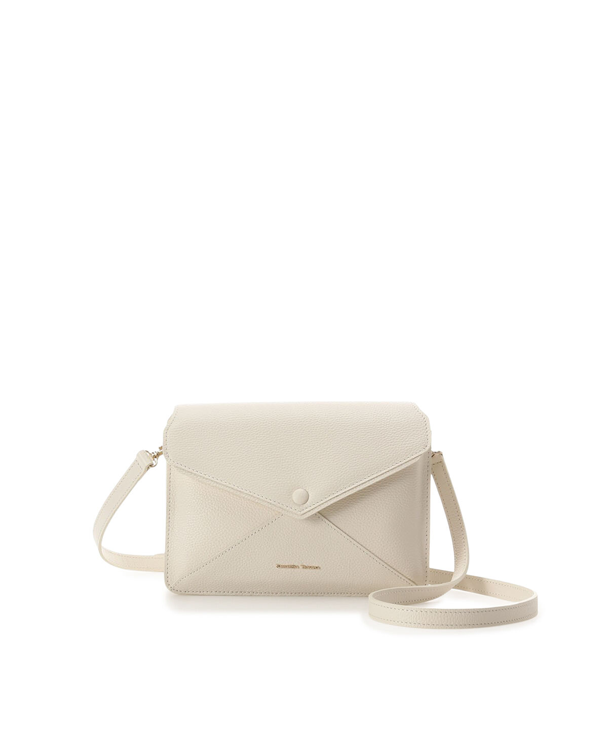 Samantha Thavasa「シュリンクレザースクエアショルダーバッグ」|ショルダー・メッセンジャー|オフホワイト