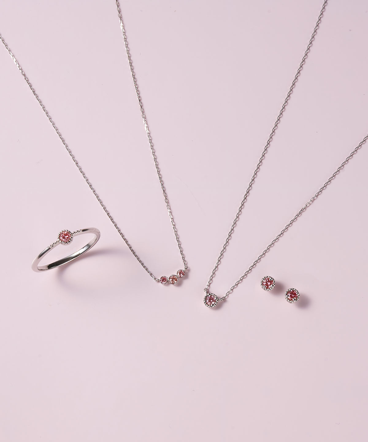 Samantha Tiara「K10 WG ラボグロウンダイヤモンド　1石ピアス」|ピアス|