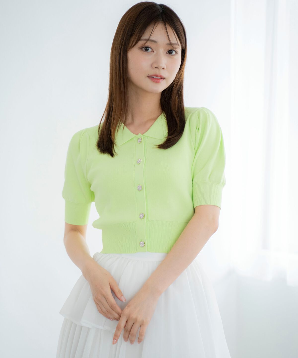 アンドクチュール「ビジューニットプルオーバー」|ニット・セーター|