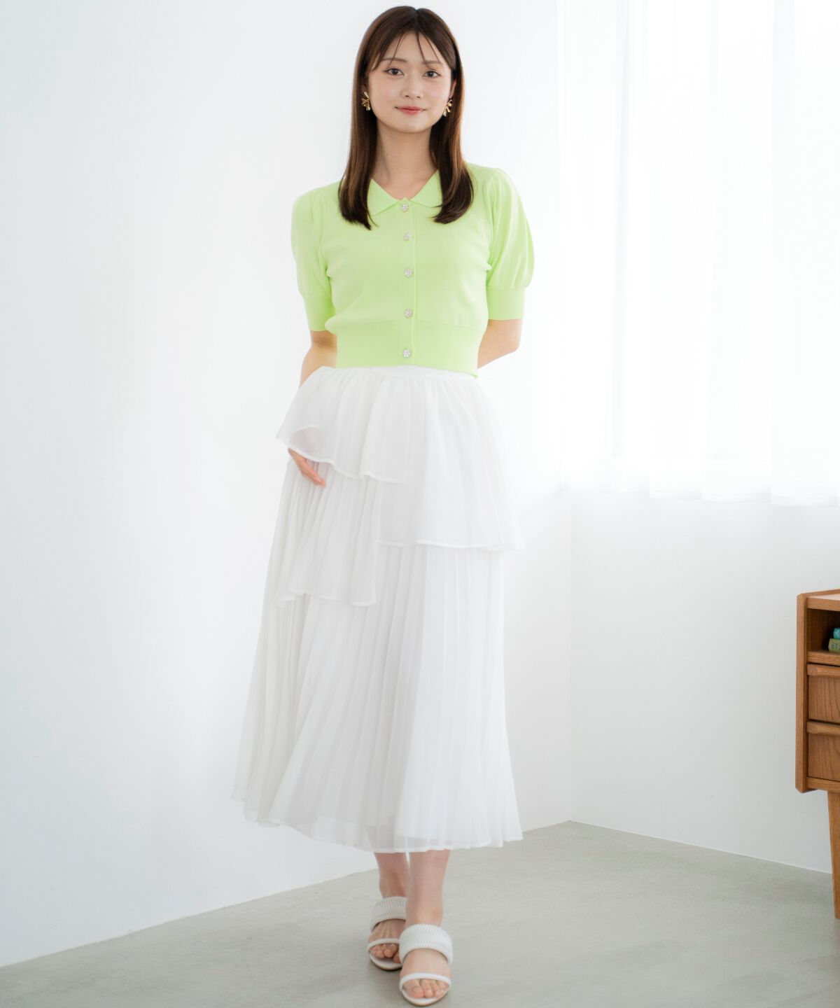 アンドクチュール「ビジューニットプルオーバー」|ニット・セーター|