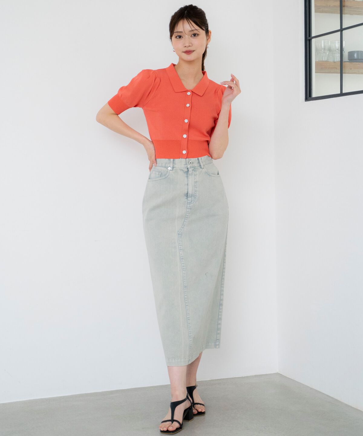 アンドクチュール「ビジューニットプルオーバー」|ニット・セーター|