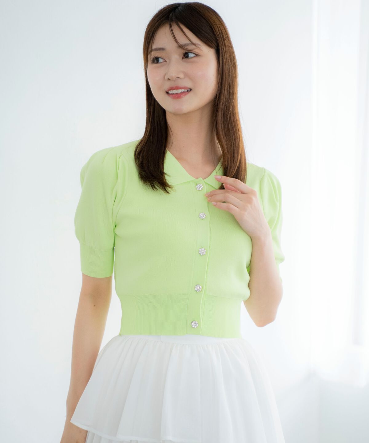 アンドクチュール「ビジューニットプルオーバー」|ニット・セーター|