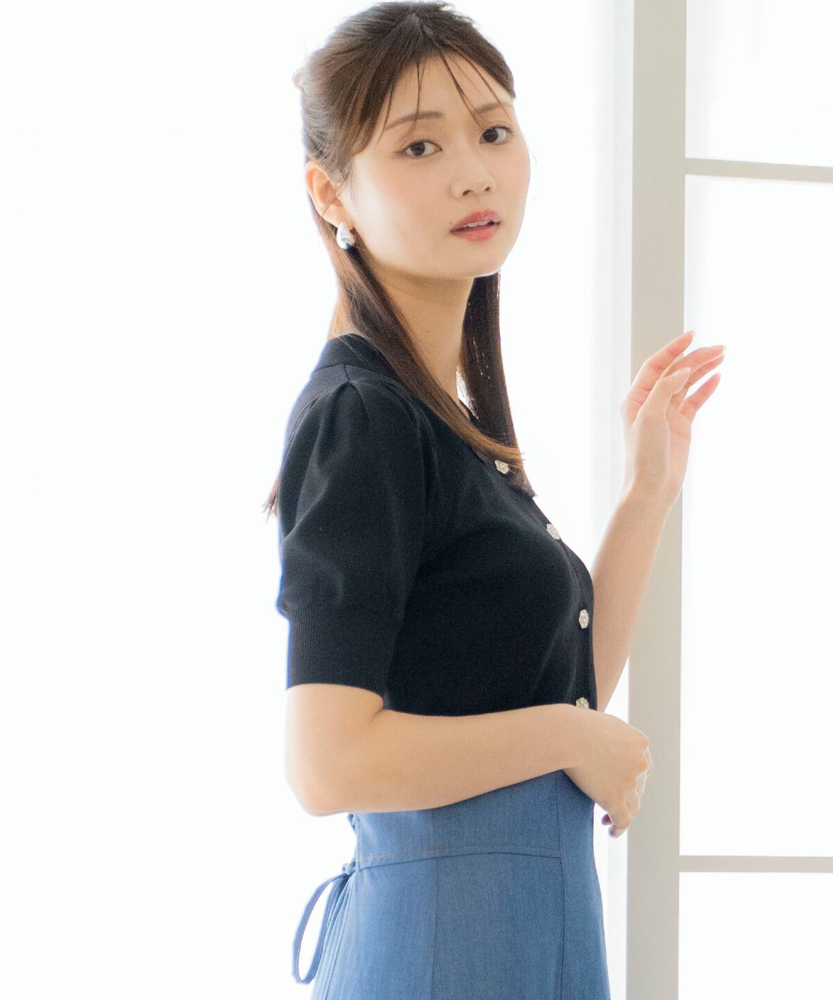 アンドクチュール「ビジューニットプルオーバー」|ニット・セーター|