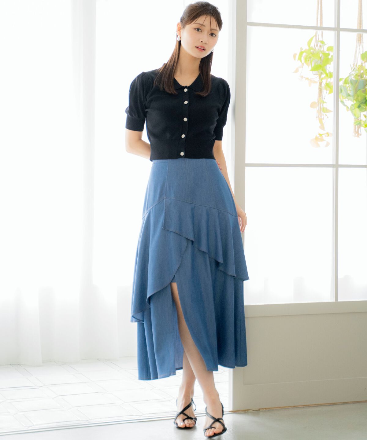 アンドクチュール「ビジューニットプルオーバー」|ニット・セーター|