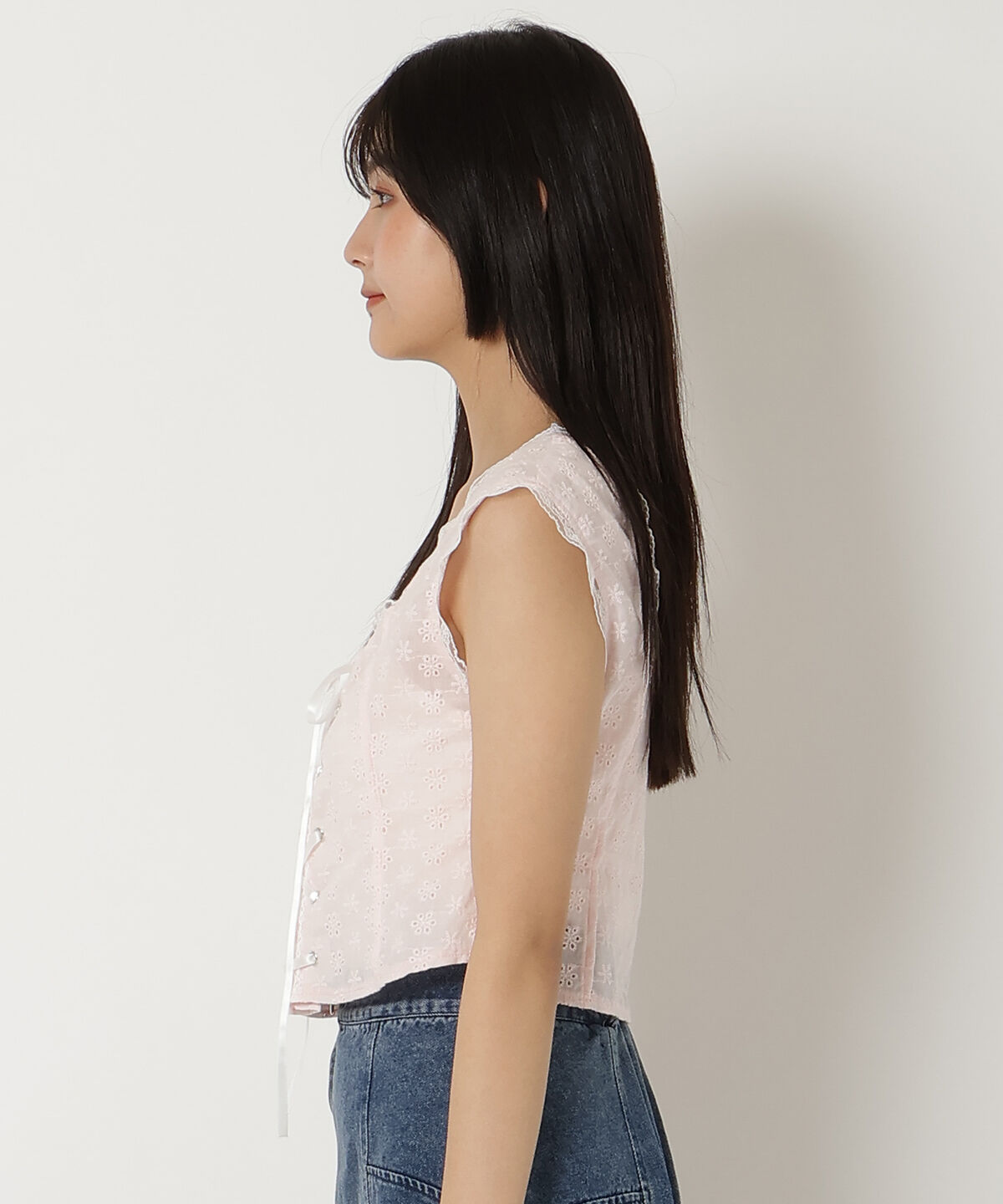 REDYAZEL「フロントレースアップブラウス」|シャツ・ブラウス|