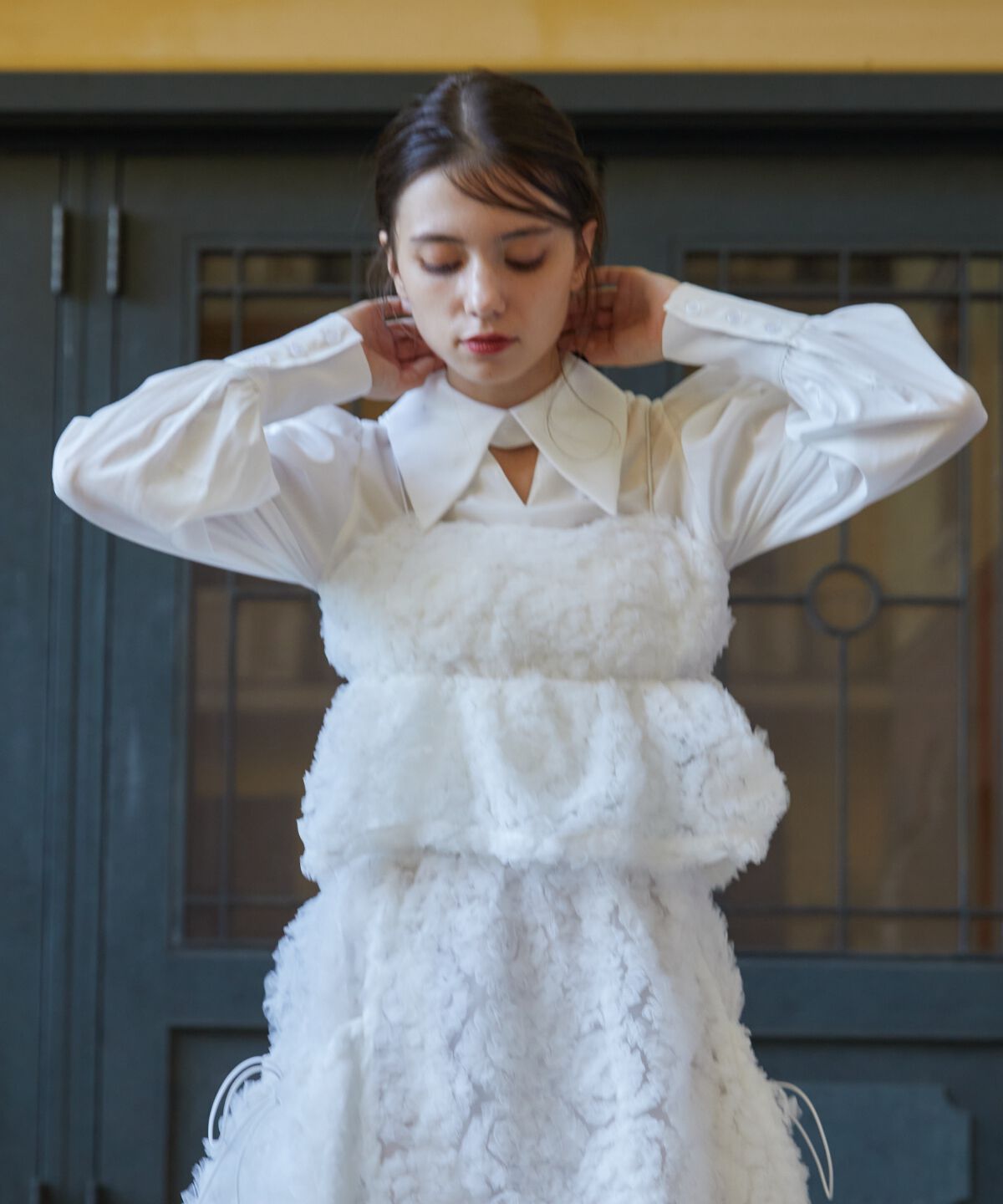 REDYAZEL「チュールビスチェドッキングブラウス」|シャツ・ブラウス|