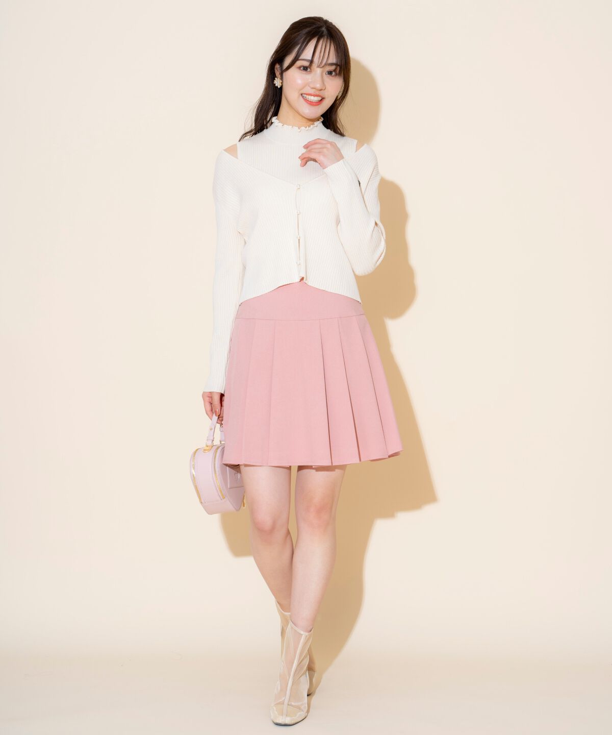 WILLSELECTION「タックプリーツミニスカート」|フレア|