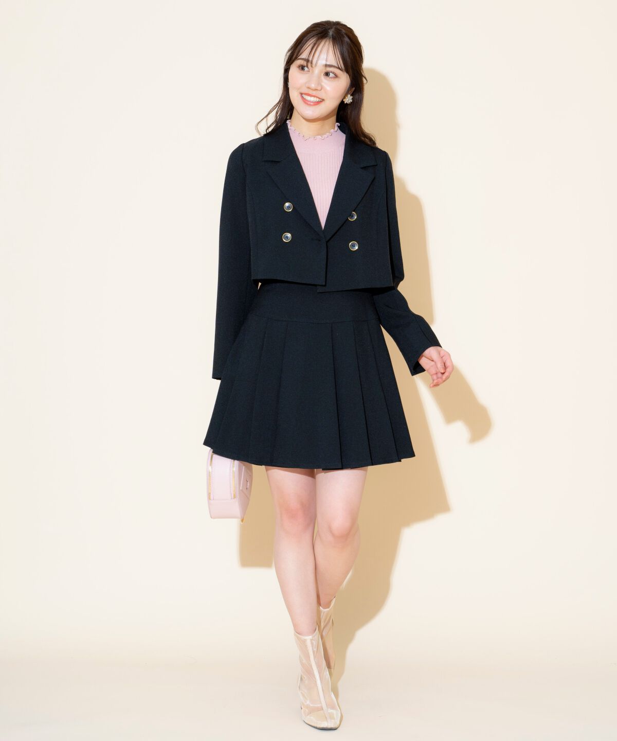 WILLSELECTION「タックプリーツミニスカート」|フレア|