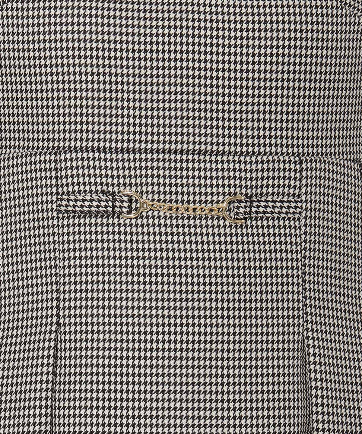 WILLSELECTION「ビット付きハートネック千鳥ワンピース」|ワンピース|