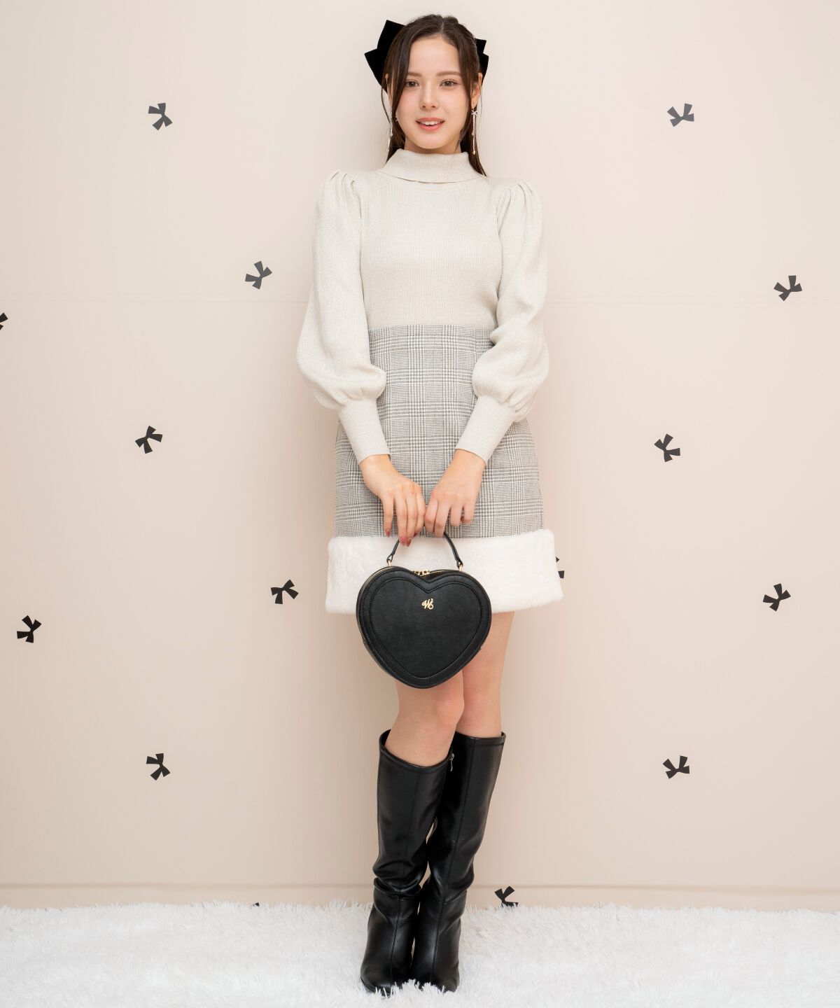 WILLSELECTION「バックリボンラメプルオーバー」|ニット・セーター|